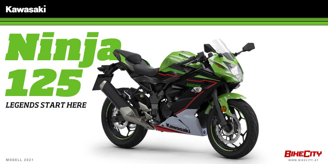 Kawasaki 2021 – Wie die Champions der Rennstrecke mit der Ninja 125 - BikeCity - Zweirad & Werkstatt Wien West - Holzer Motorradhandel GmbH